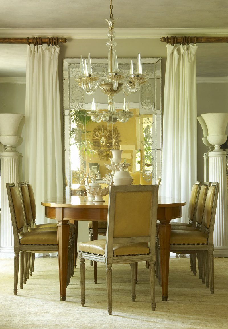 Jan Showers understated glamour country dining room