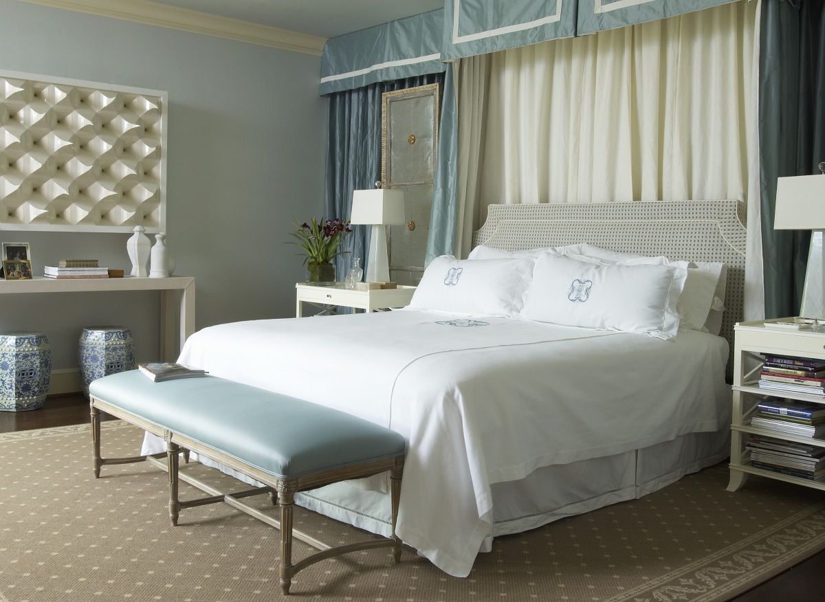 Jan Showers understated glamour Highland Park bedroom