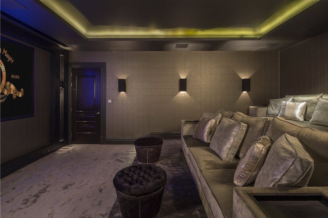 Classical inspired design furze croft home theater