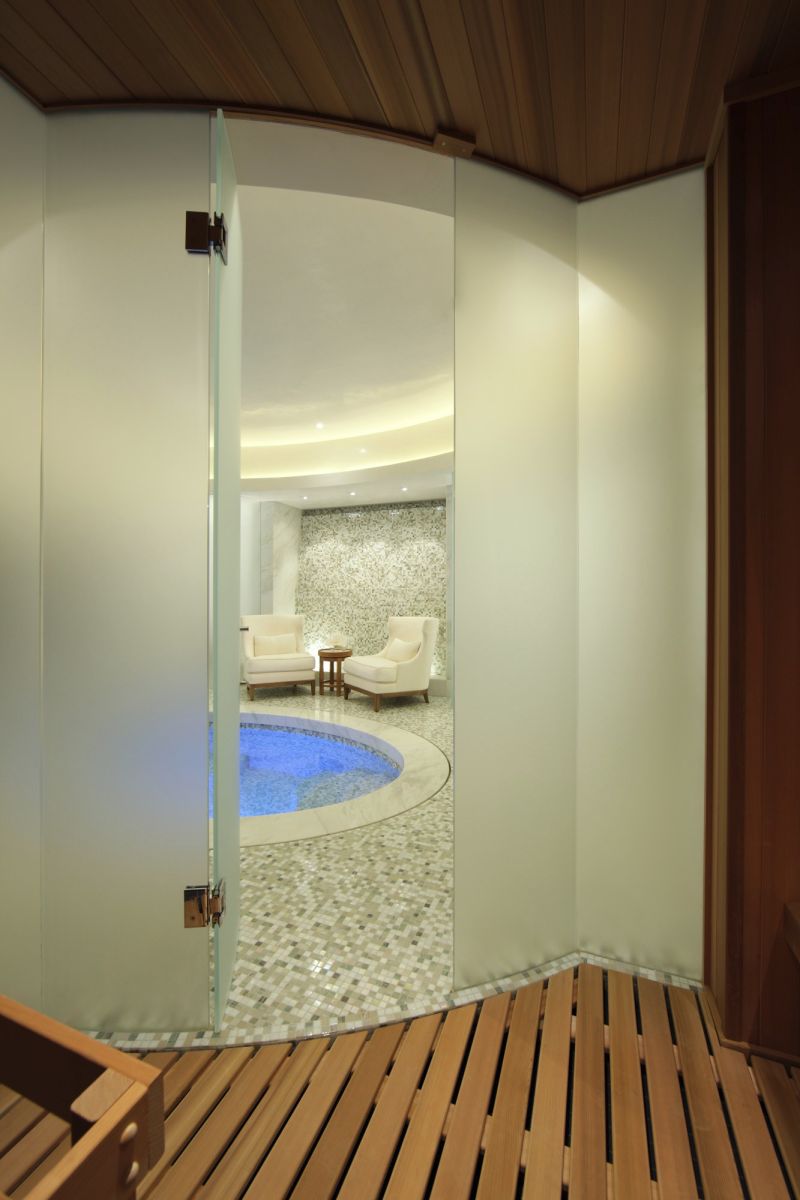 Contemporary hillside luxury estate spa 2