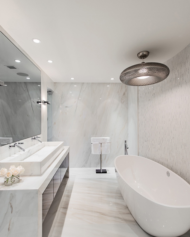 Modern Classic design master bathroom