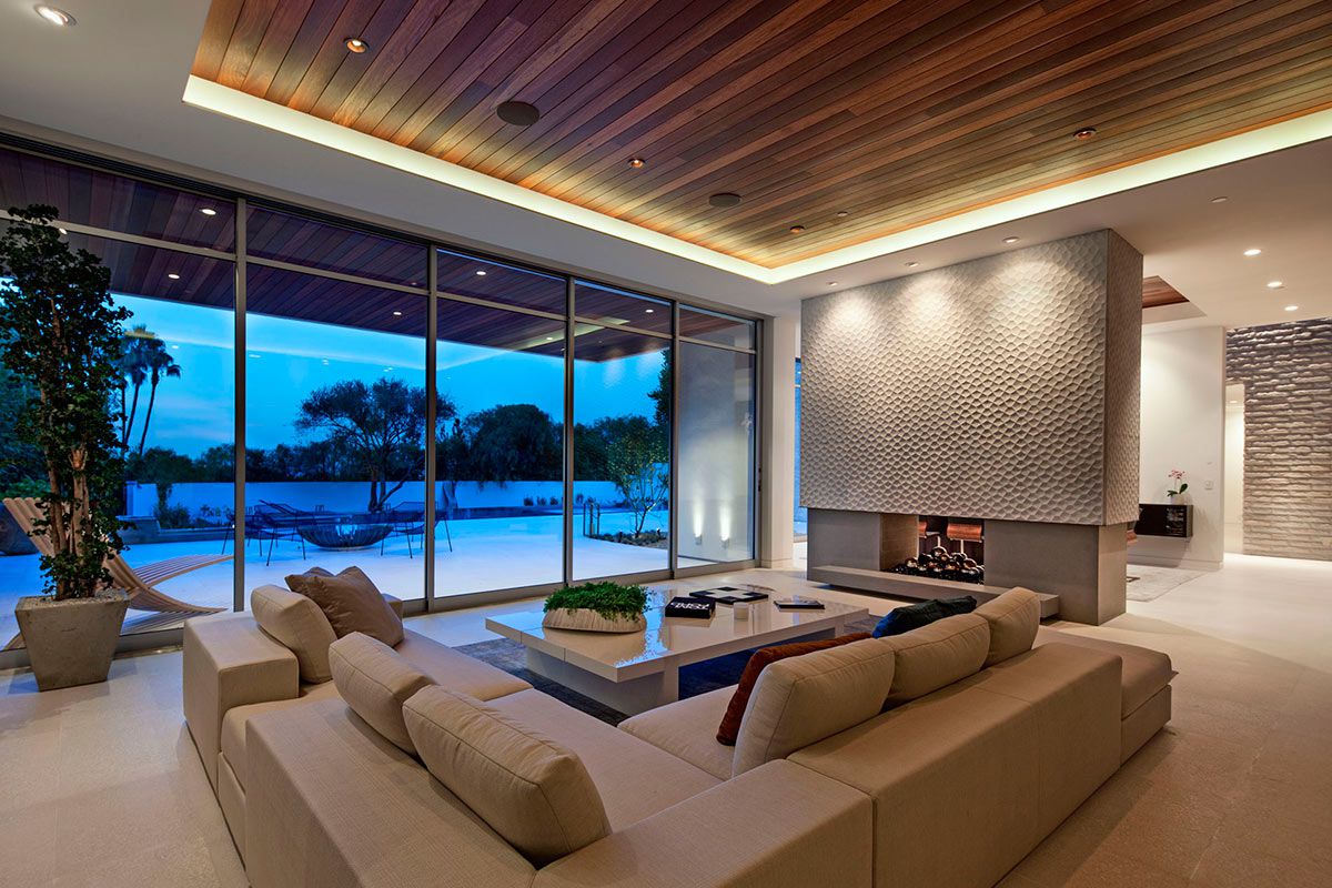 California modern design family room