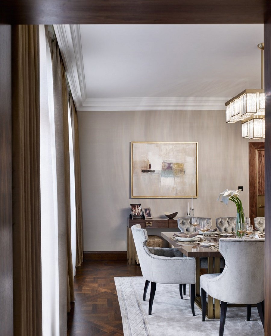 elicyon contemporary luxury dining room detail