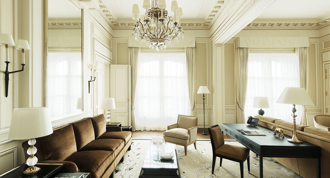 paris ritz French design suite coco chanel living room