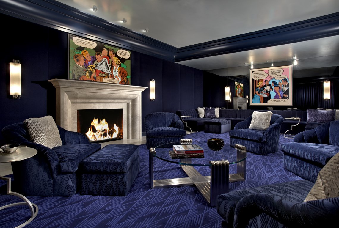 Bradfield & Tobin art-focused design media room