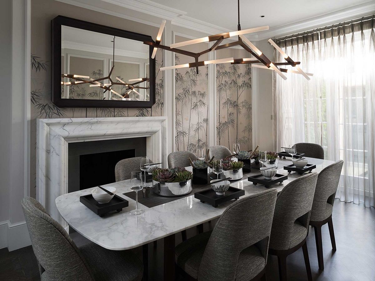 Wilton Knightsbridge townhouse renovation dining room