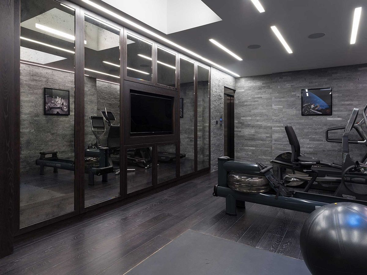 Wilton Knightsbridge townhouse renovation gym