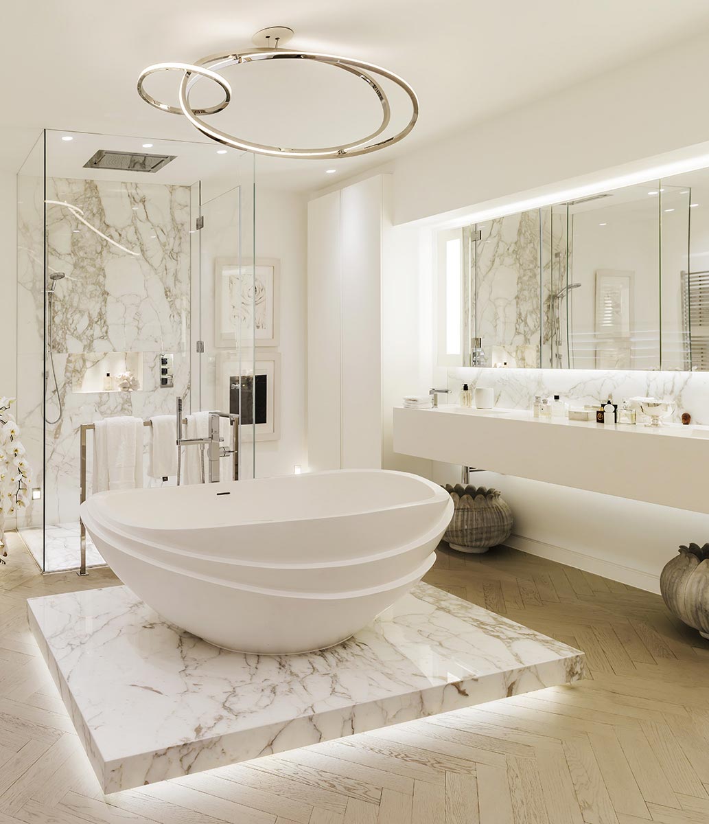 Kelly Hoppen Look master bathroom